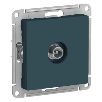 Розетка телевизионная проходная ТV 4 dB, Изумруд, серия Atlas Design, Schneider Electric