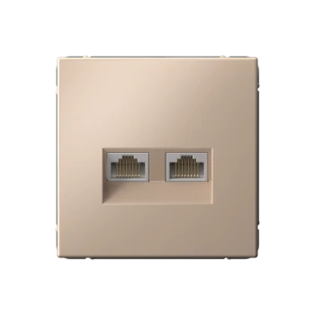 Розетка компьютерная 2-ая кат.5е, RJ-45 (интернет), Песочный, серия Art Gallery, Systeme Electric